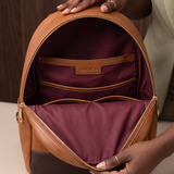 "Tulia" Applique Leather Backpack