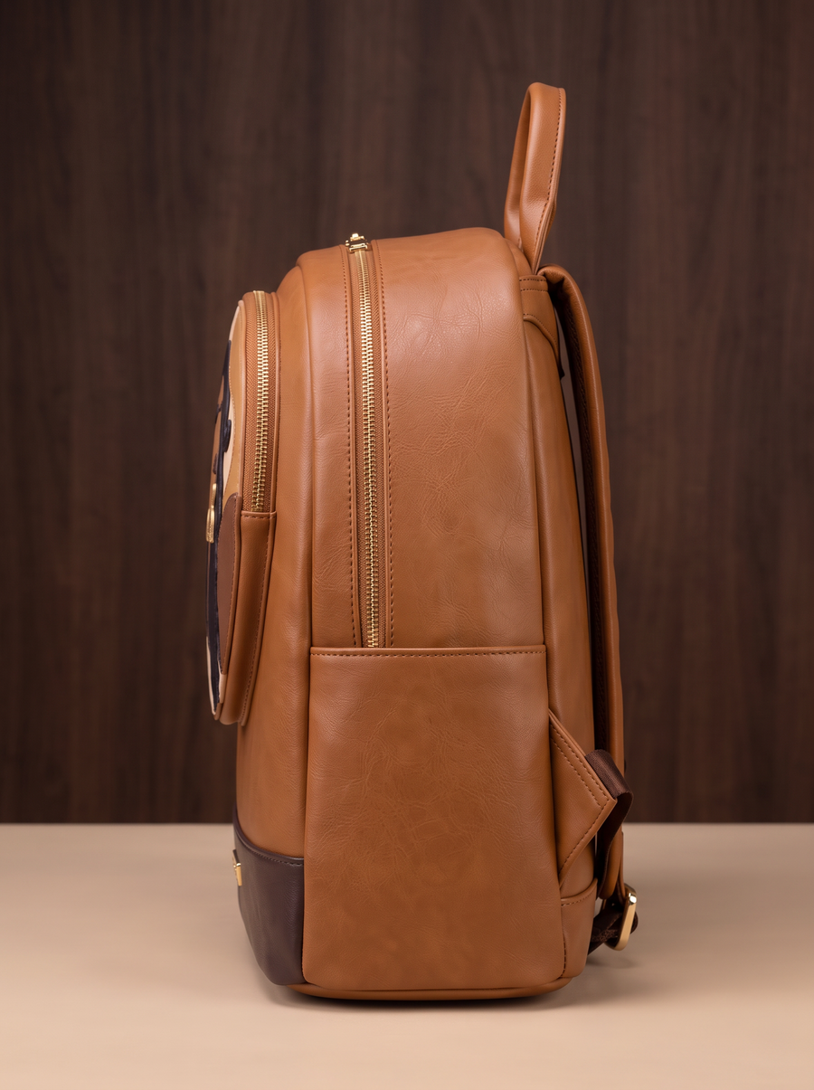 "Tulia" Applique Leather Backpack