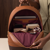 "Tulia" Applique Leather Backpack