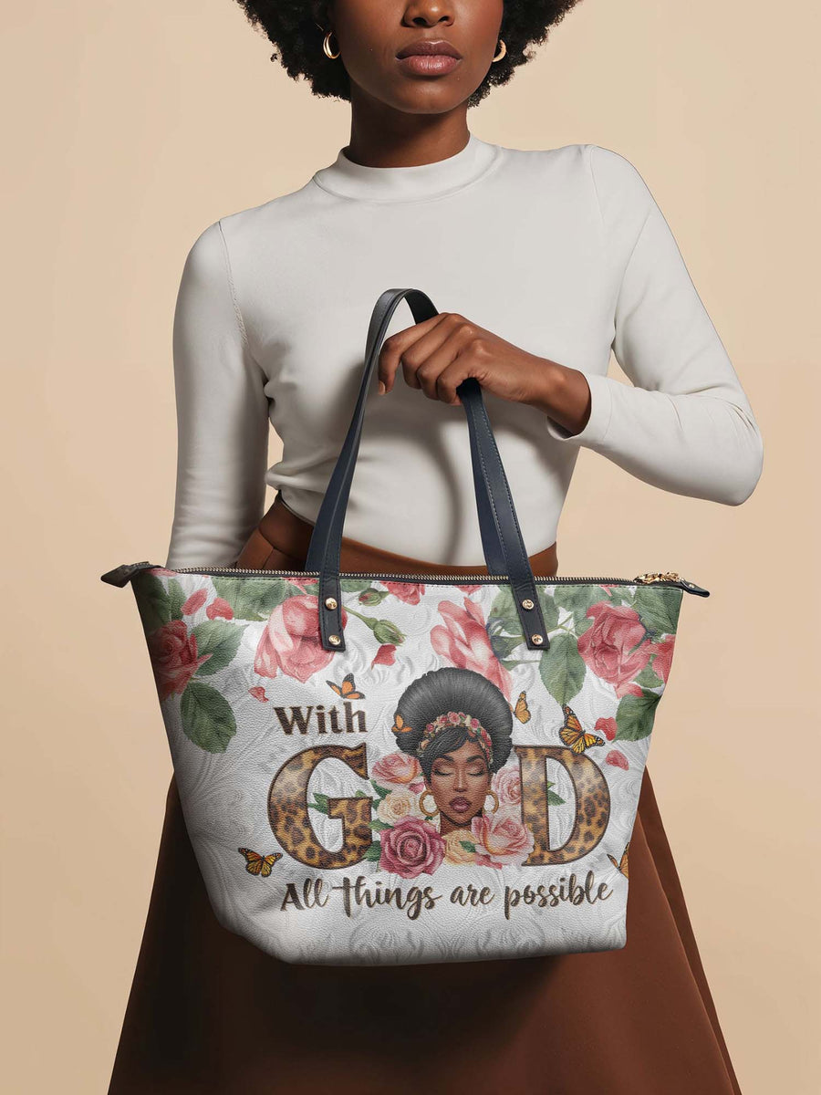 "Zanira" Leather Tote Bag Matching Set - DD DEAL