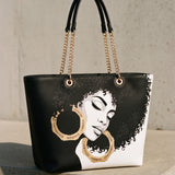 “Zuri” Chain Tote Bag