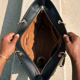 “Zuri” Chain Tote Bag