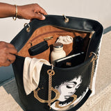 “Zuri” Chain Tote Bag