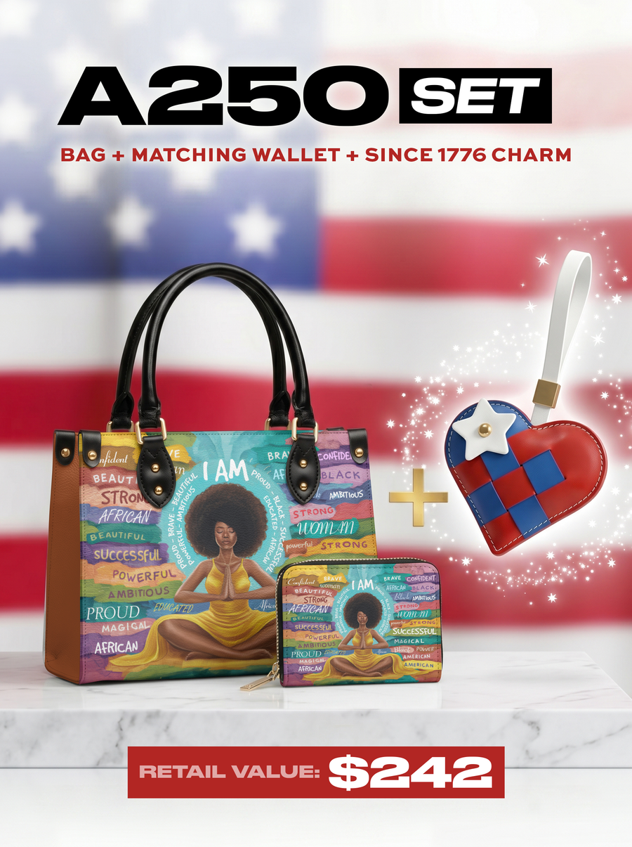 "AfroEssence" Small Leather Handbag A250 Deal