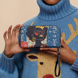 "Aina" Blueberry Snow Wallet - BRAVE ONES DEAL