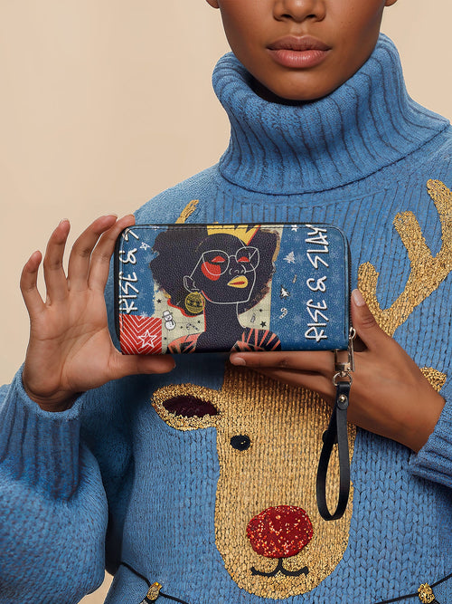 "Aina" Blueberry Snow Wallet DD DEAL