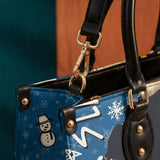 "Aina" Blueberry Snow Leather Handbag BTS DEAL