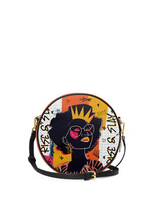 "Aina" Coconut White Circle Crossbody Bag