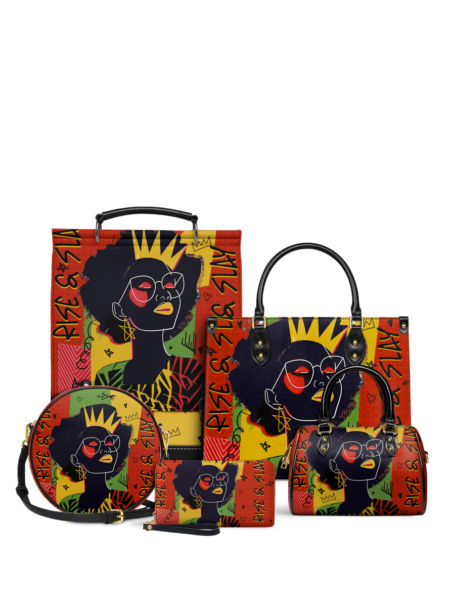 "Aina" Flame Red Leather Backpack Bundle DD DEAL