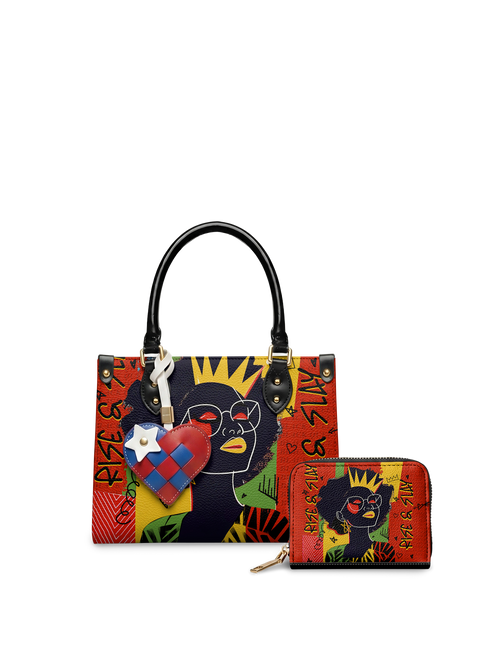 "Aina" Flame Red Small Leather Handbag A250 Deal