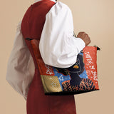 "Aina" Frosted Cherry Leather Tote Bag - BRAVE ONES DEAL
