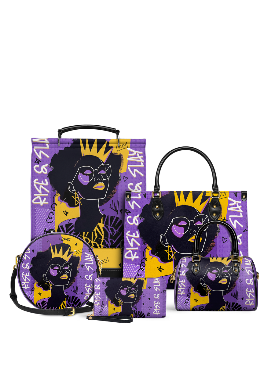 "Aina" Grape Soda Leather Backpack Bundle DD DEAL