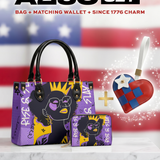 "Aina" Grape Soda Small Leather Handbag A250 Deal