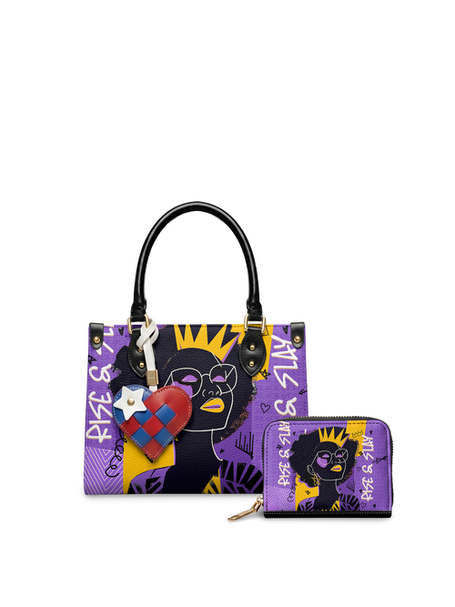 "Aina" Grape Soda Small Leather Handbag A250 Deal