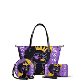 "Aina" Grape Soda Leather Tote Bag - BRAVE ONES DEAL