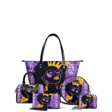 "Aina" Grape Soda Leather Tote Bag - BRAVE ONES DEAL
