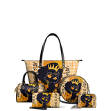 "Aina" Honeycomb Leather Tote Bag - BRAVE ONES DEAL