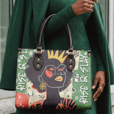 "Aina" Lime Pop Xmas Leather Handbag