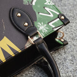 "Aina" Lime Pop Xmas Leather Handbag
