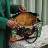 "Aina" Lime Pop Xmas Leather Handbag - BRAVE ONES DEAL