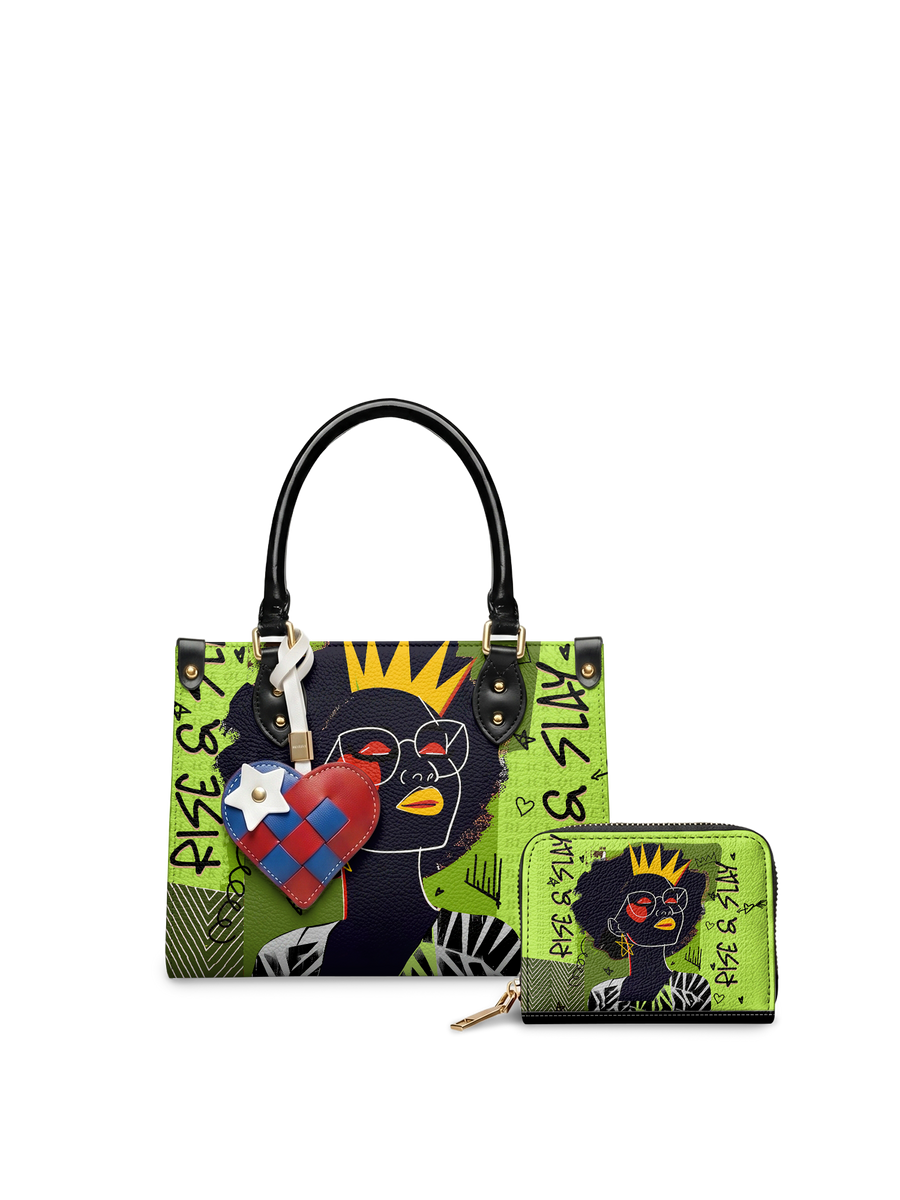 "Aina" Lime Pop Small Leather Handbag A250 Deal