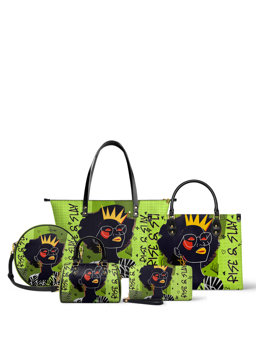 "Aina" Lime Pop Leather Handbag Bundle DD DEAL