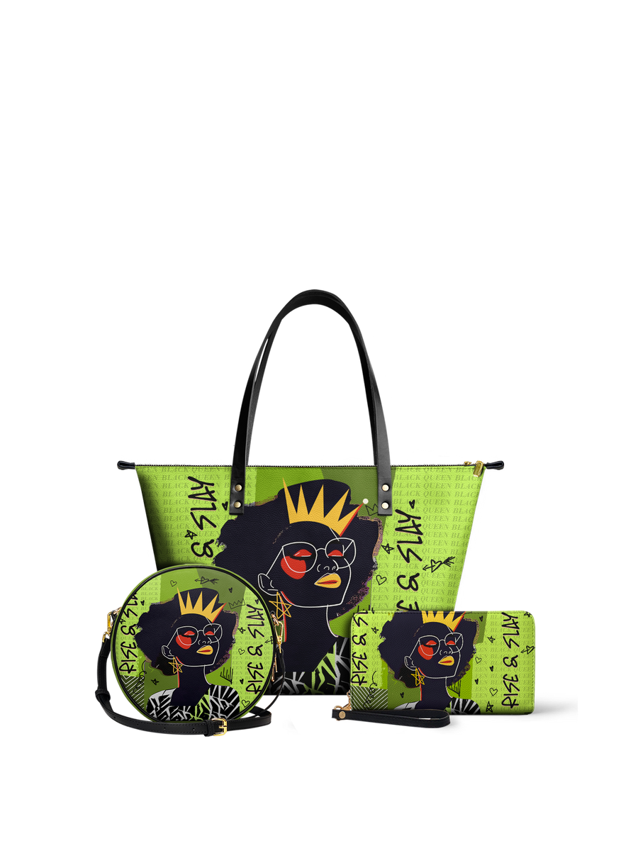 "Aina" Lime Pop Leather Tote Bag - DD DEAL