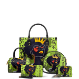 "Aina" Lime Pop Leather Handbag A250 Deal