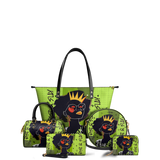 "Aina" Lime Pop Leather Tote Bag - BRAVE ONES DEAL
