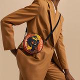 "Aina" Orange Sorbet Circle Crossbody Bag BTS DEAL