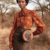 "Aina" Orange Sorbet Circle Crossbody Bag BTS DEAL