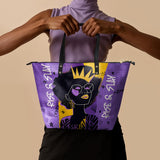 "Aina" Grape Soda Leather Tote Bag - BRAVE ONES DEAL