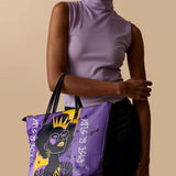 "Aina" Grape Soda Leather Tote Bag - BRAVE ONES DEAL