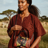 "Aina" Flame Red Mini Satchel - BRAVE ONES DEAL