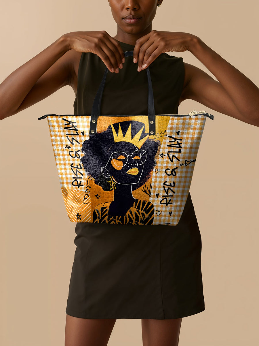"Aina" Honeycomb Leather Tote Bag FALL CLEARANCE DEAL