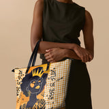 "Aina" Honeycomb Leather Tote Bag - BRAVE ONES DEAL