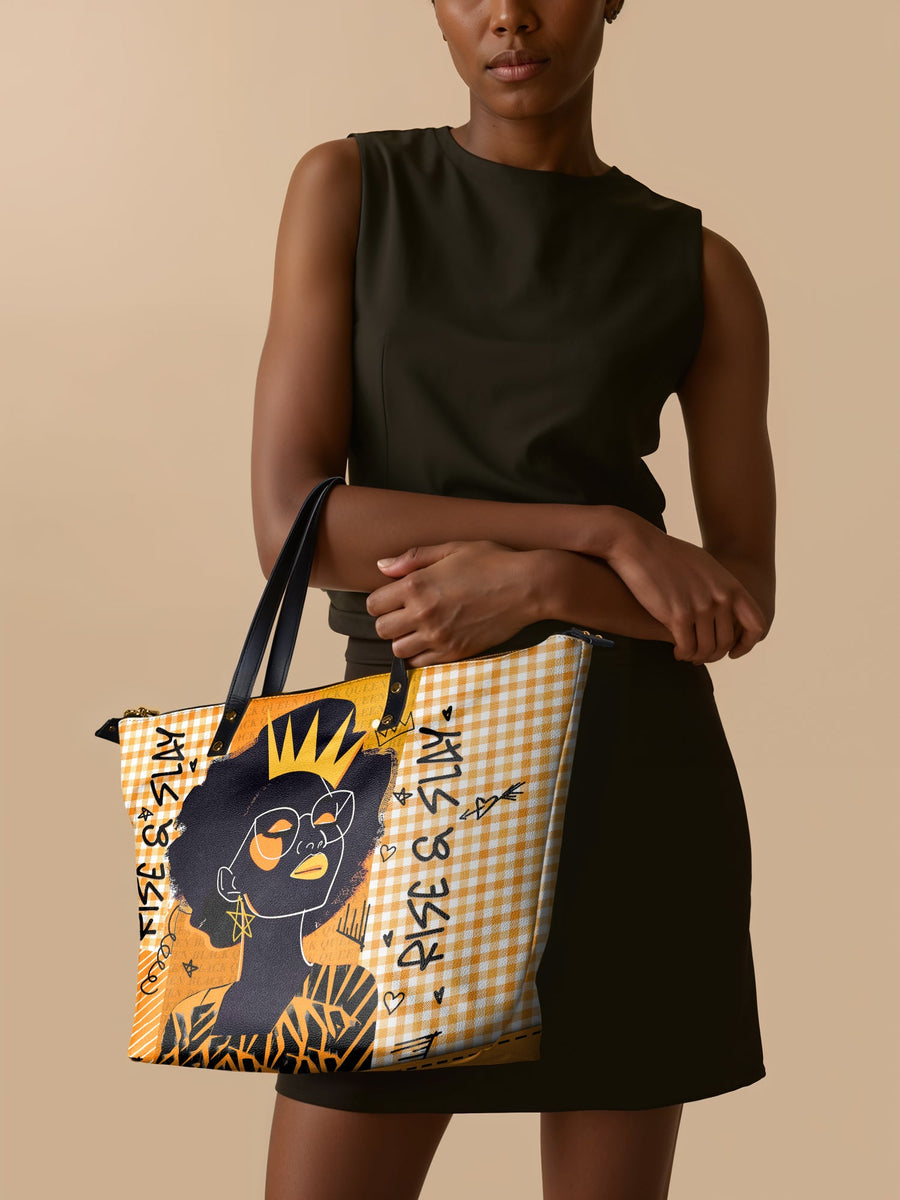 "Aina" Honeycomb Leather Tote Bag FALL CLEARANCE DEAL