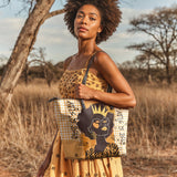 "Aina" Honeycomb Leather Tote Bag - BRAVE ONES DEAL