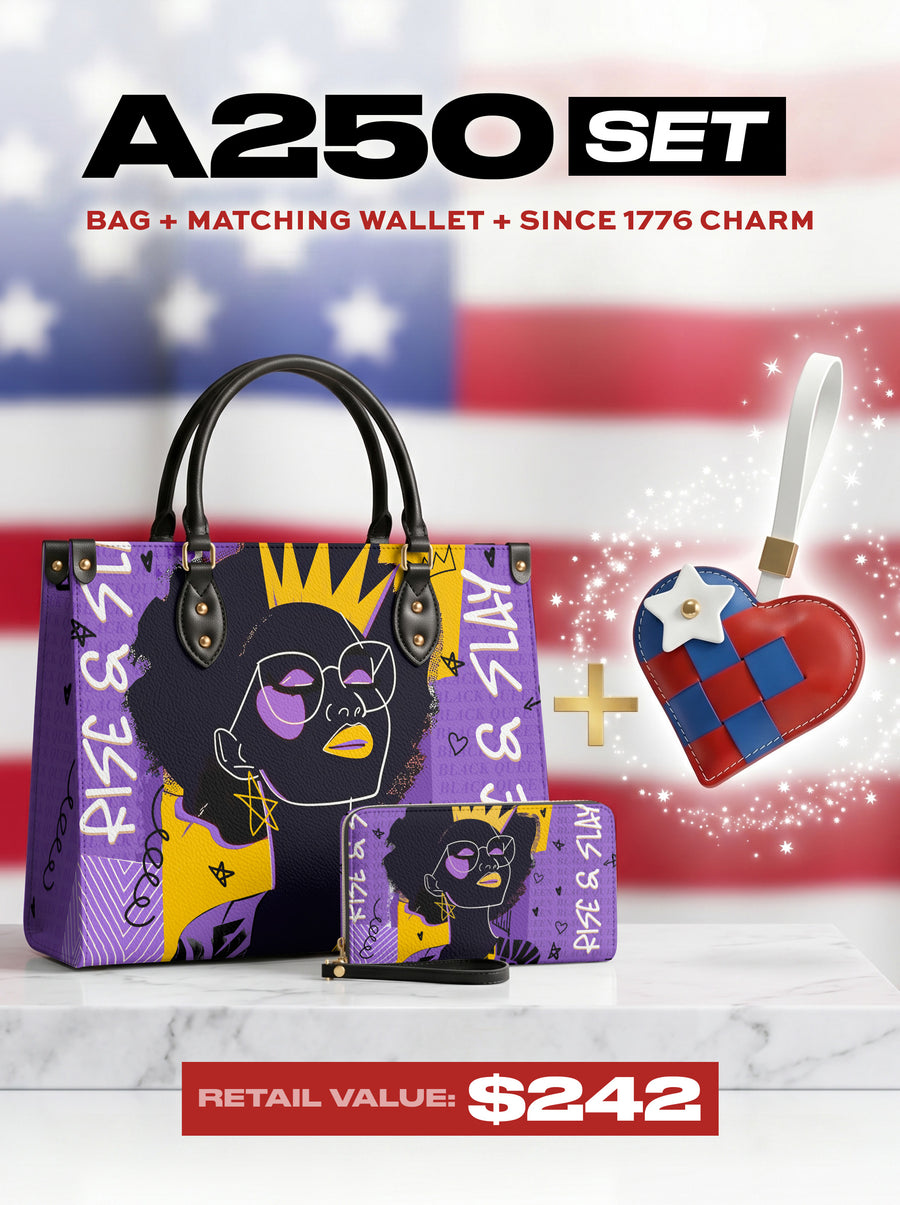 "Aina" Grape Soda Leather Handbag A250 Deal