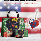 "Aina" Lime Pop Xmas Leather Handbag A250 Deal