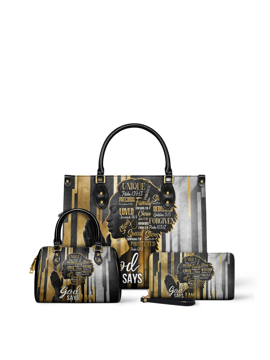 "Amara" Leather Handbag Matching Set - DD DEAL