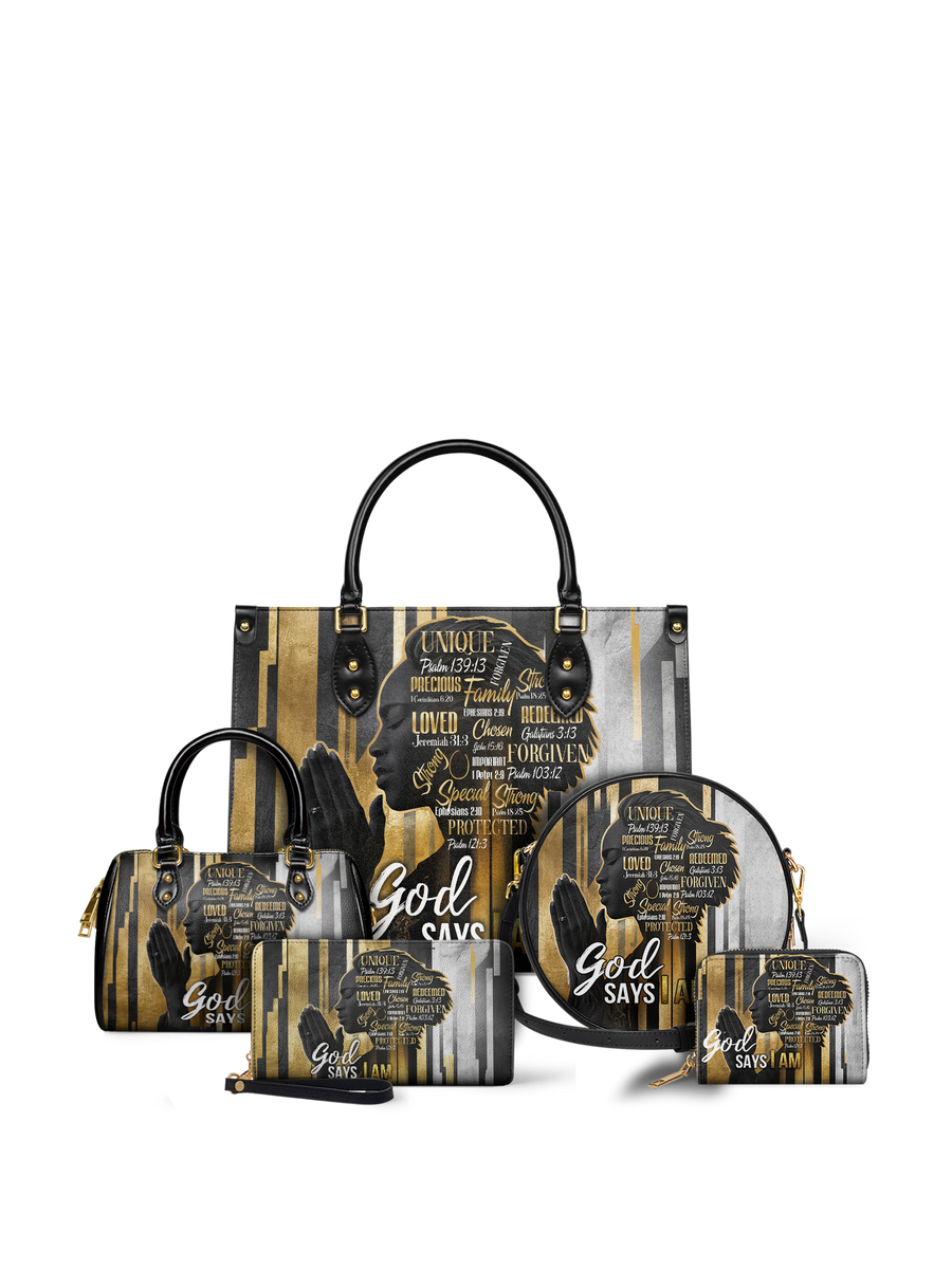 "Amara" Leather Handbag Matching Set - DD DEAL
