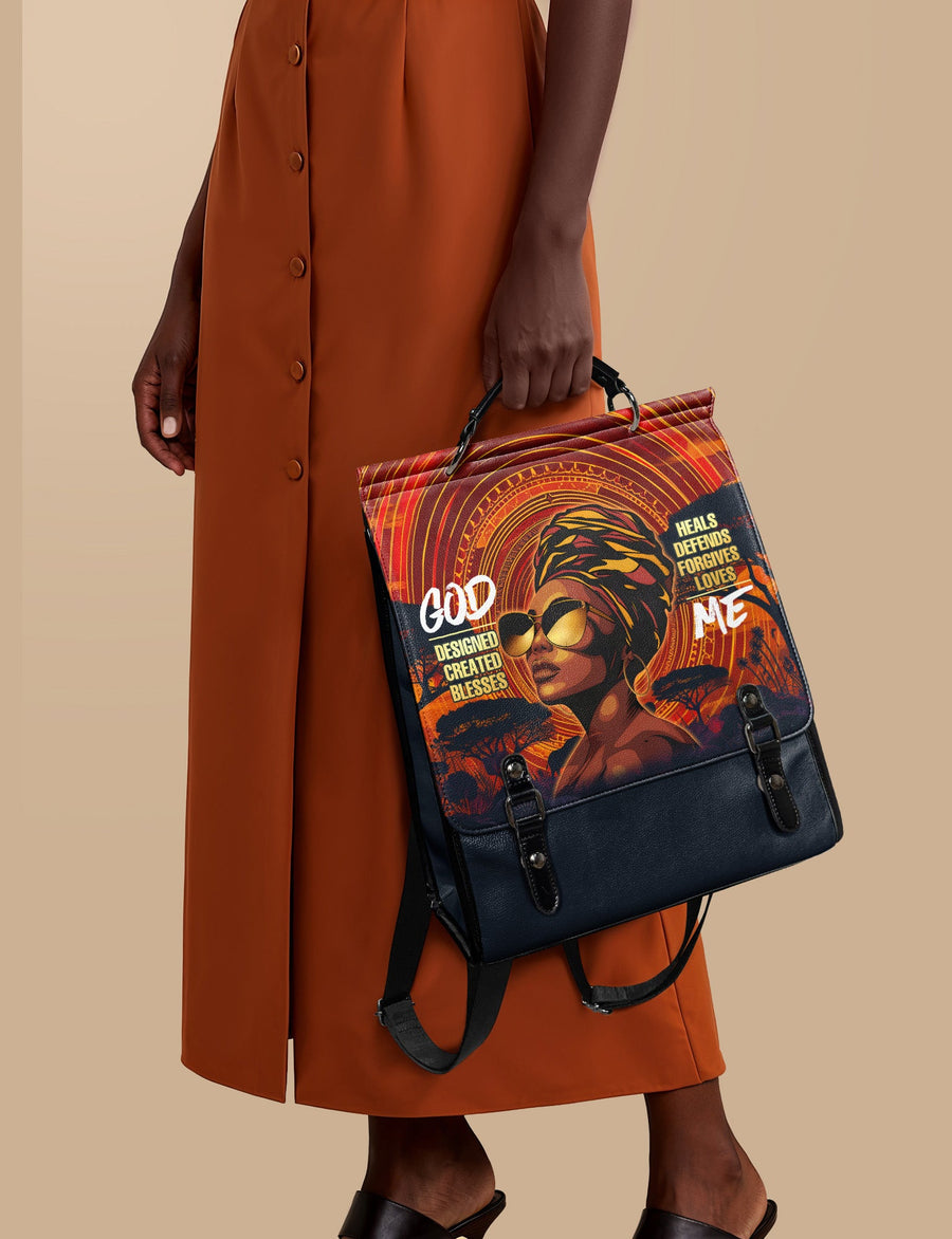"Aseda" Leather Backpack Matching Set - DD DEAL