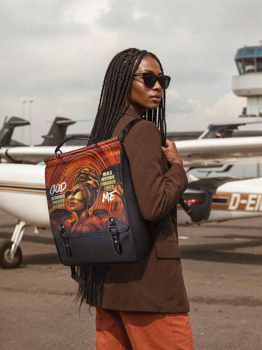 "Aseda" Leather Backpack Matching Set - DD DEAL