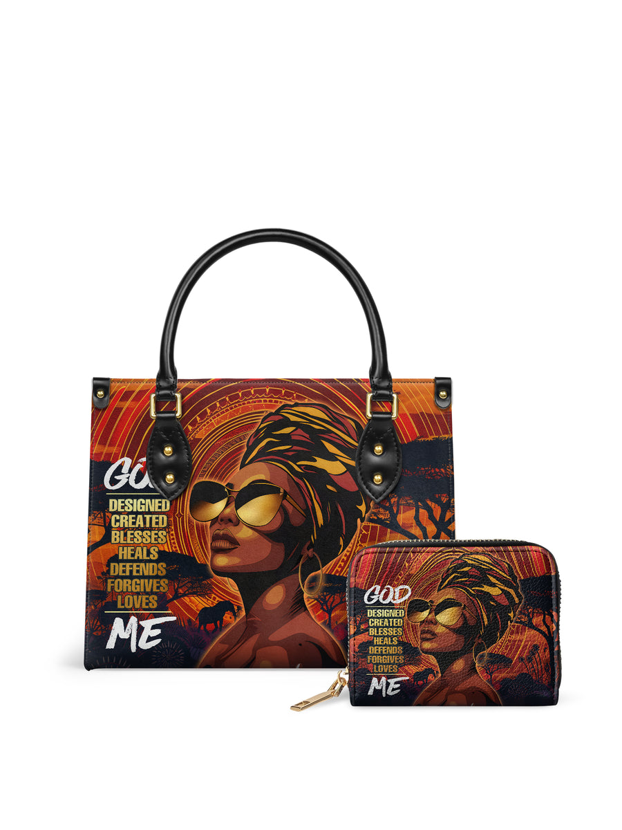 "Aseda" Small Leather Handbag Matching Set - DD DEAL
