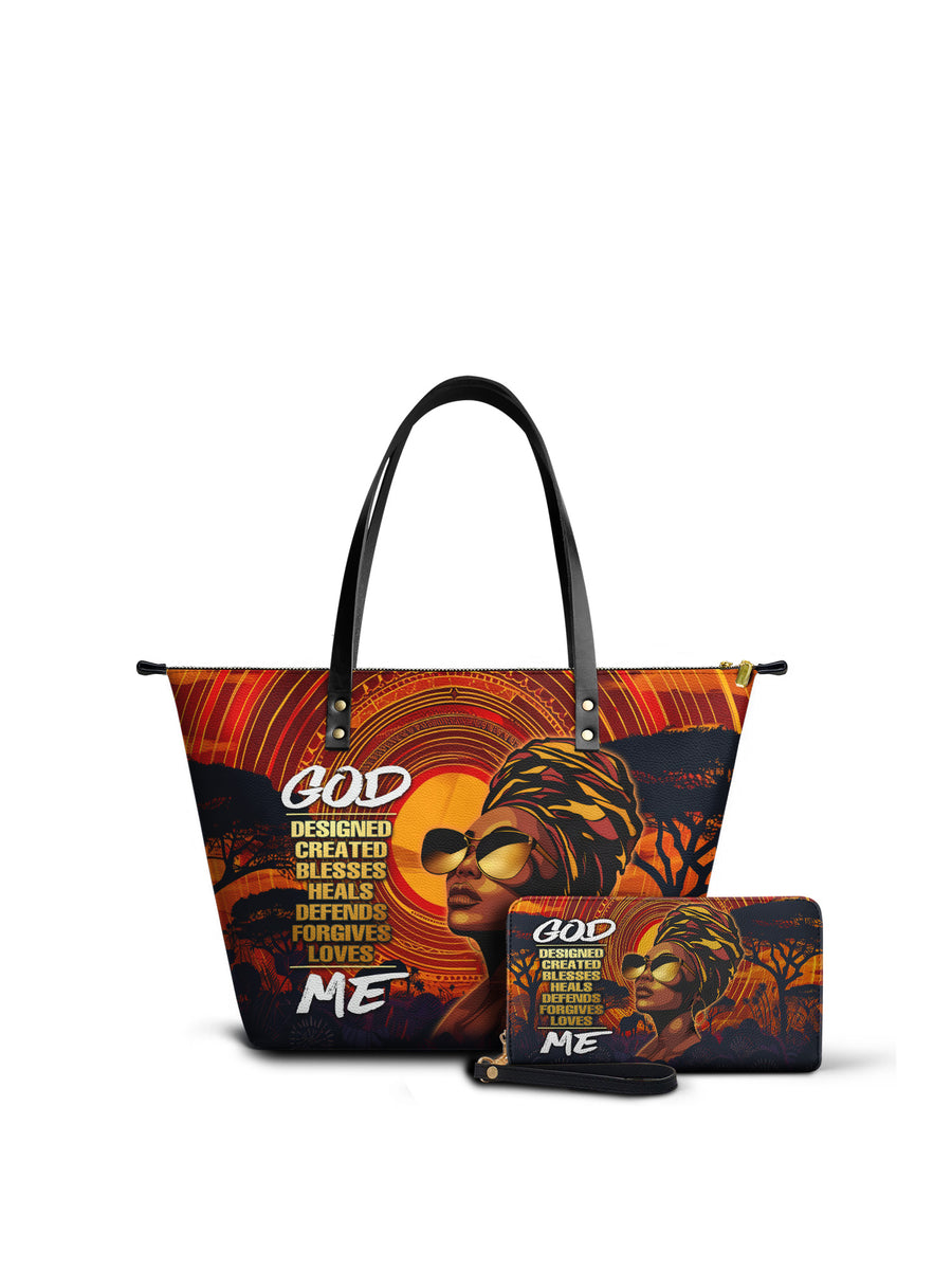 "Aseda" Leather Tote Bag Matching Set - DD DEAL