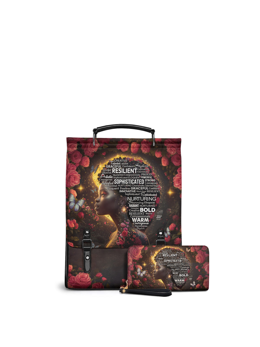 "Aurenna" Leather Backpack Matching Set - DD DEAL