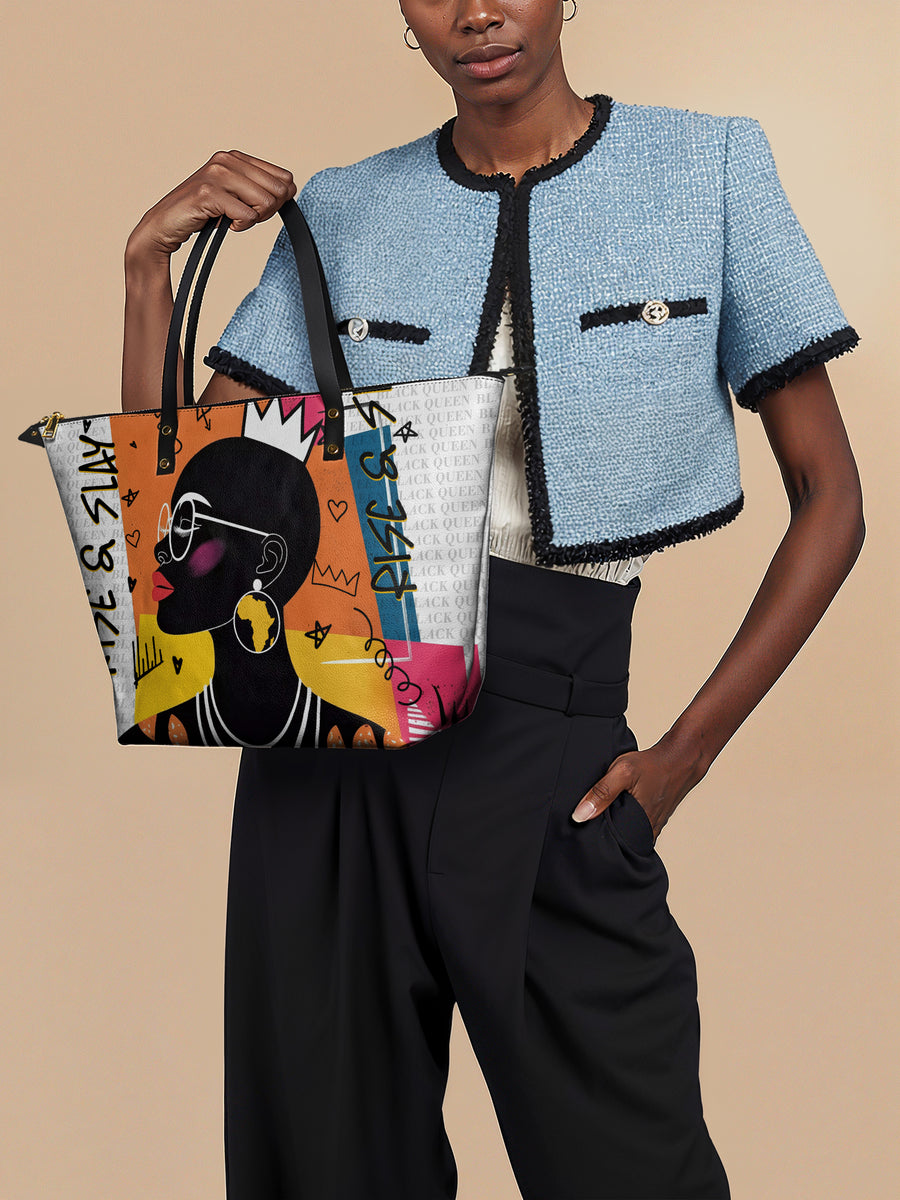 "Baridi" Leather Tote Bag