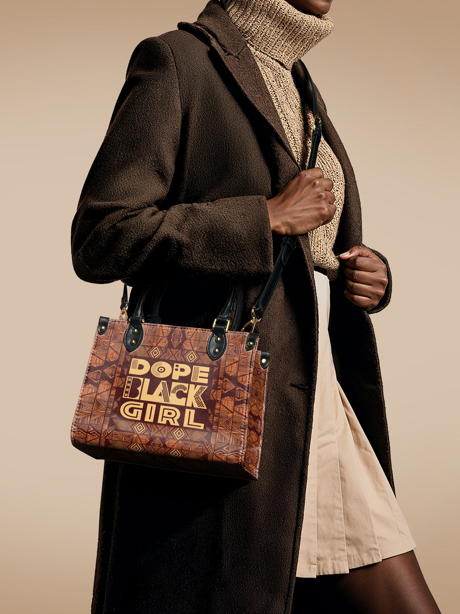 "Dope Black Girl" Small Leather Handbag