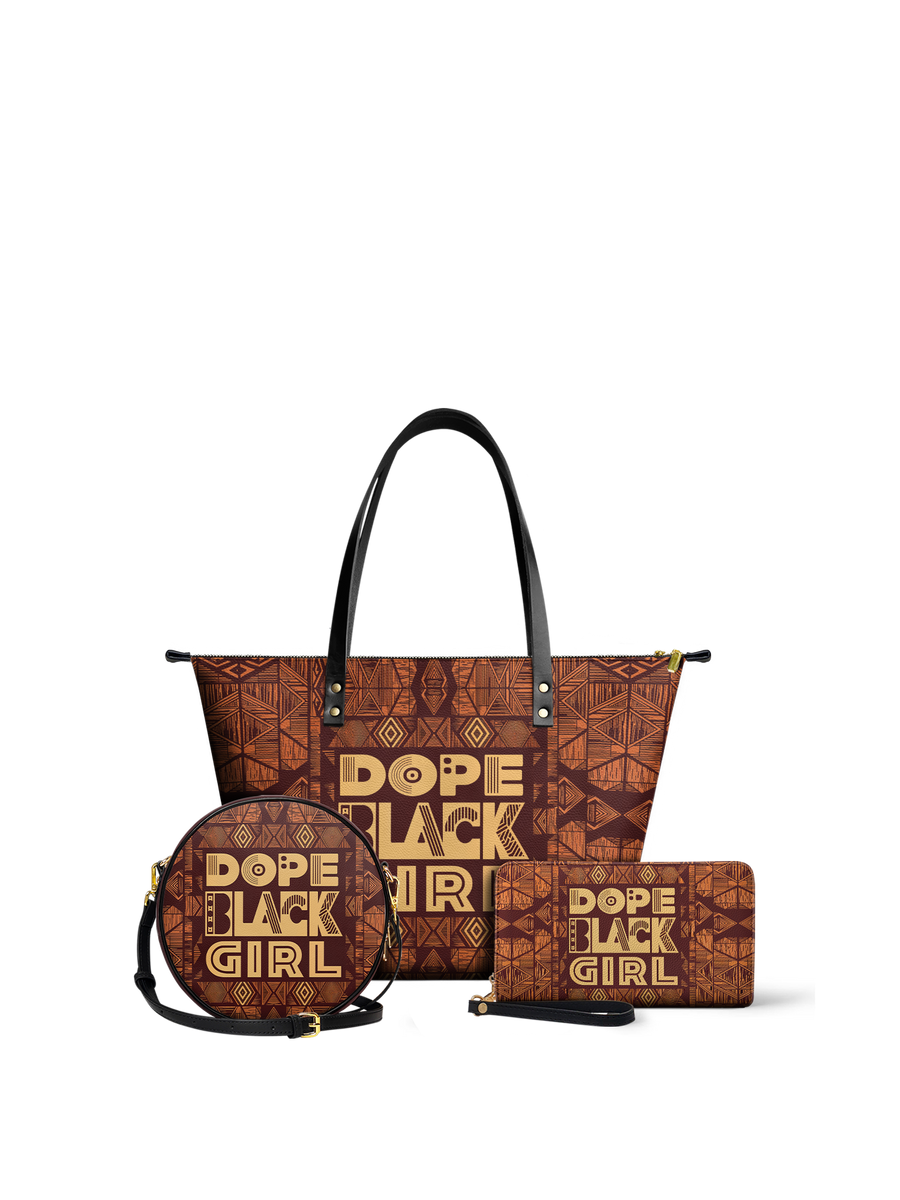 "Dope Black Girl" Leather Tote Bag DD DEAL